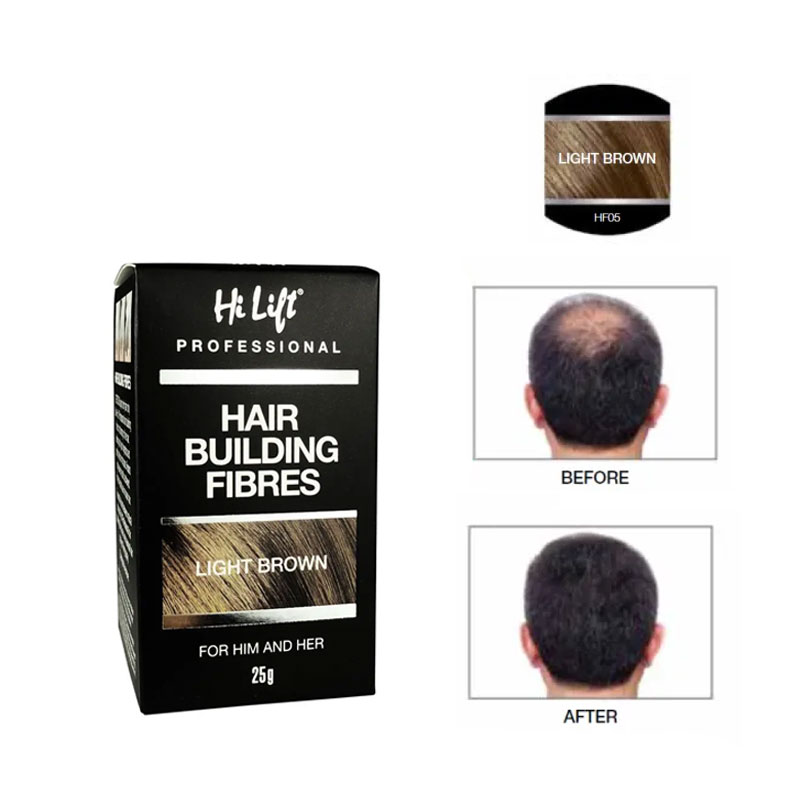 Hi Lift Hair Building Fibres Light Brown 25g