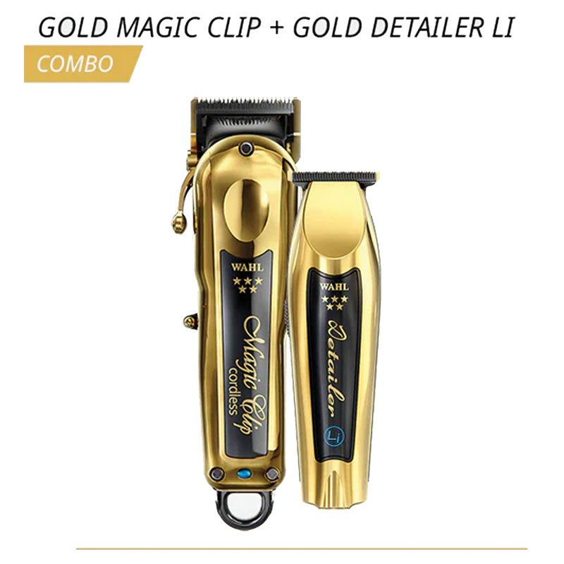 Wahl Gold Magic Clip & Gold Detailer Li Combo