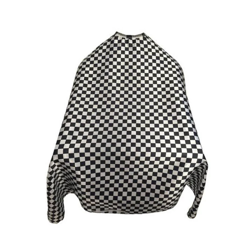 Black and White Checker Barber Cape