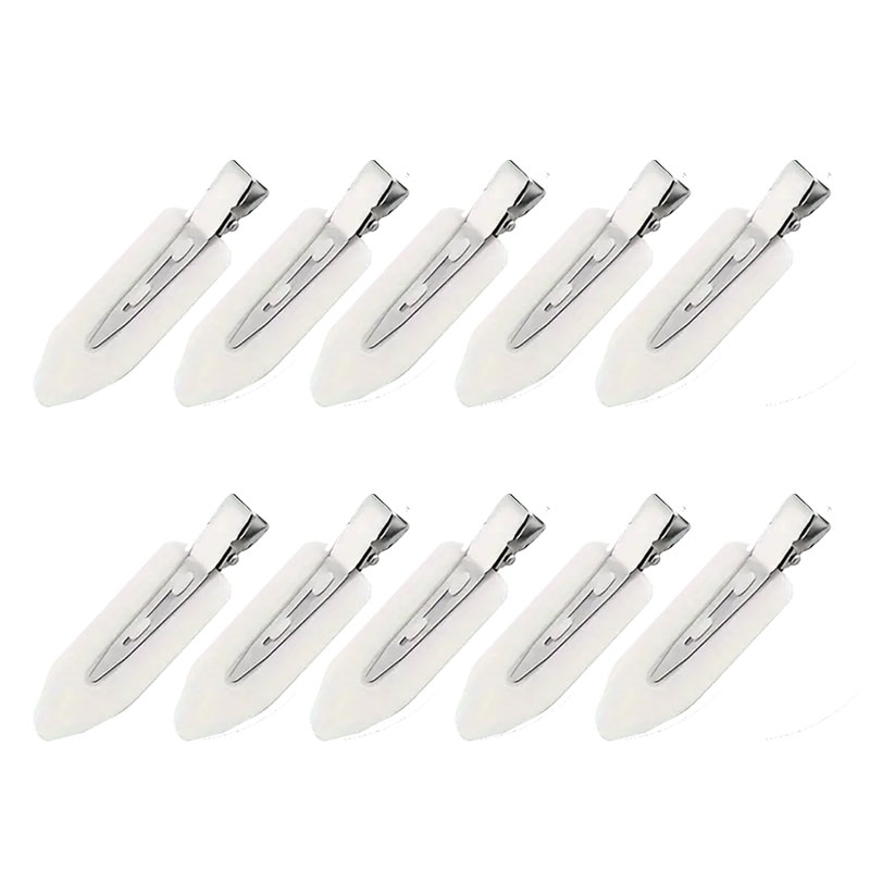 Creaseless Hair Clips 10Pk White